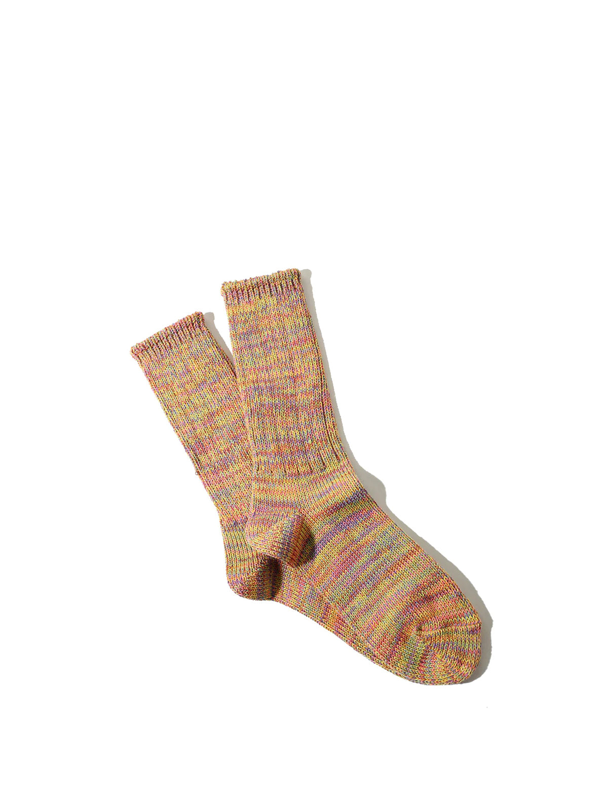 Anonymous Ism 5 Colour Mix Crew Socks Pink