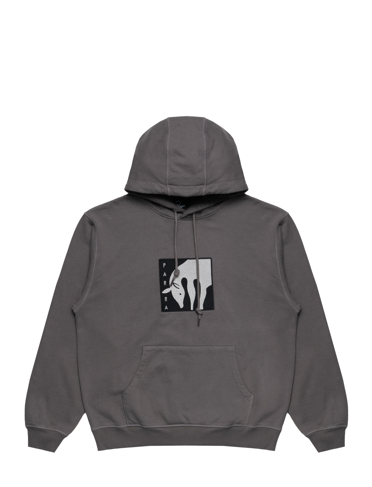 By Parra Get On The Donkey Hooded Sweatshirt Washed Grey