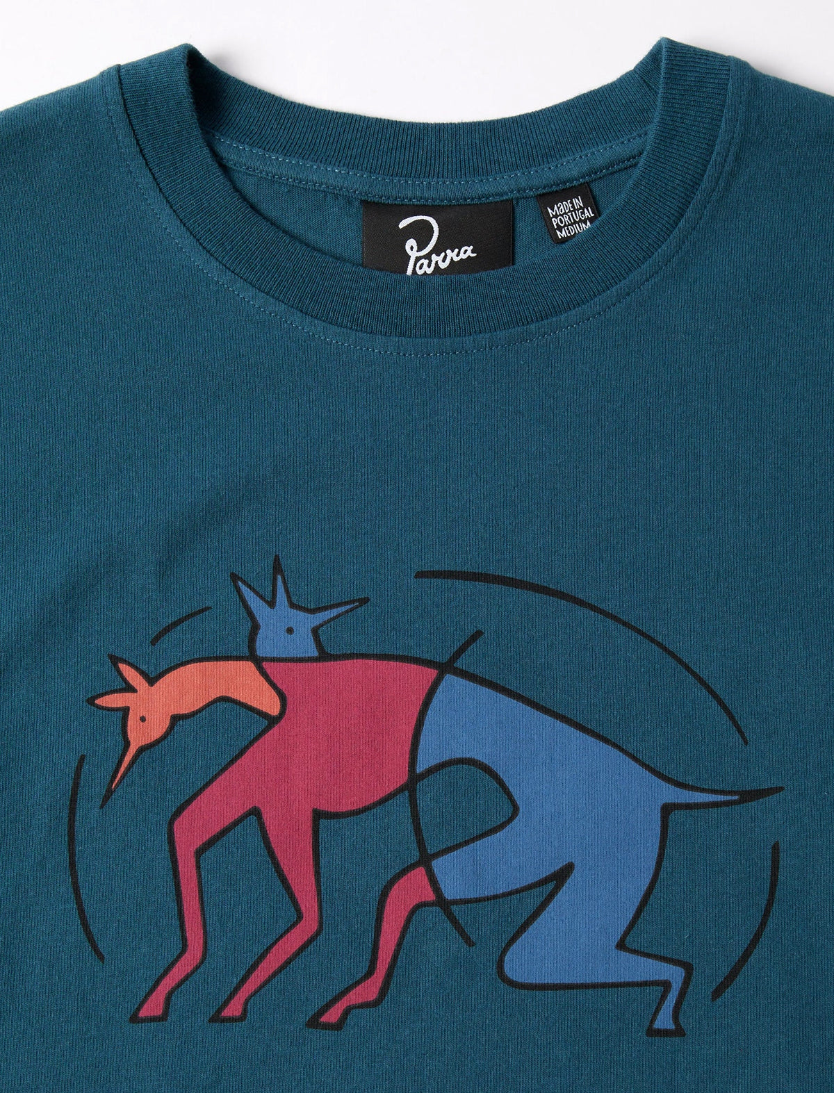 By Parra The Zoomies T-Shirt Mallard Green