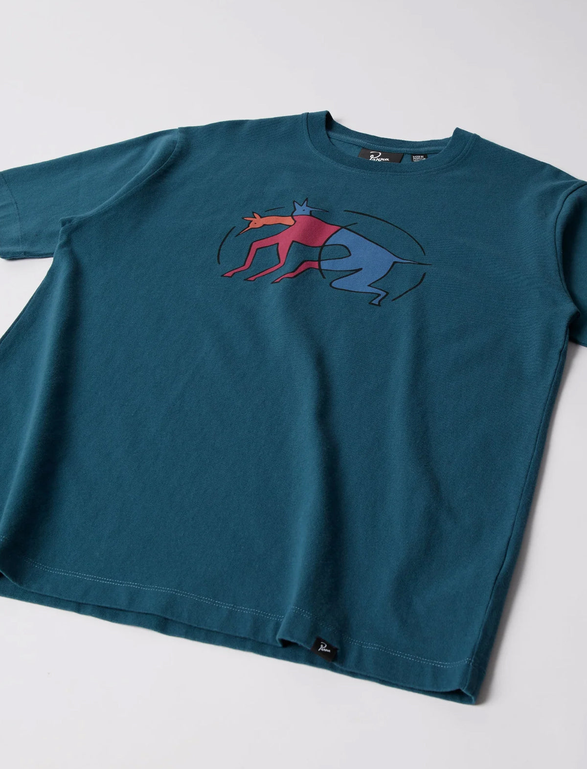 By Parra The Zoomies T-Shirt Mallard Green
