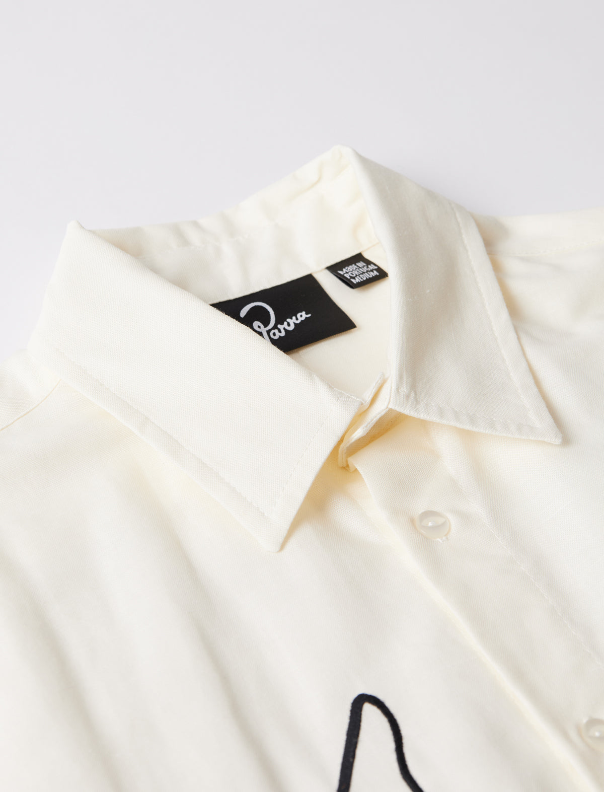 By Parra Vertical Horse Short Sleeve Shirt Off White