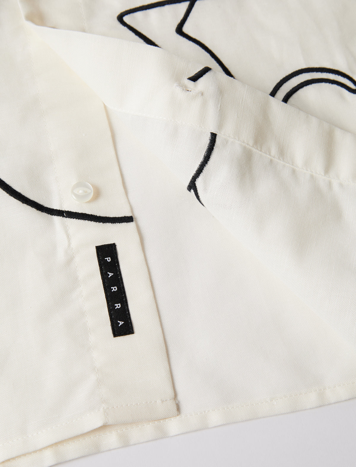 By Parra Vertical Horse Short Sleeve Shirt Off White