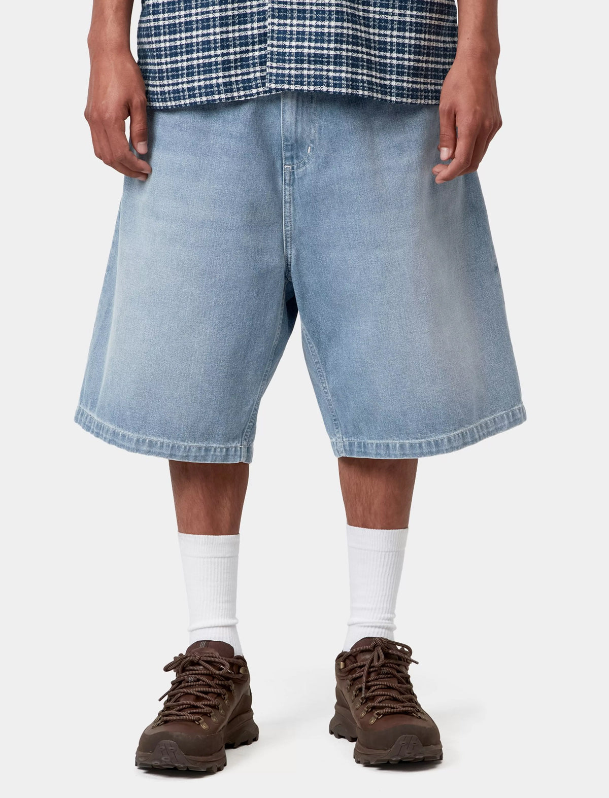 Carhartt WIP Brandon Shorts Blue Light True Washed