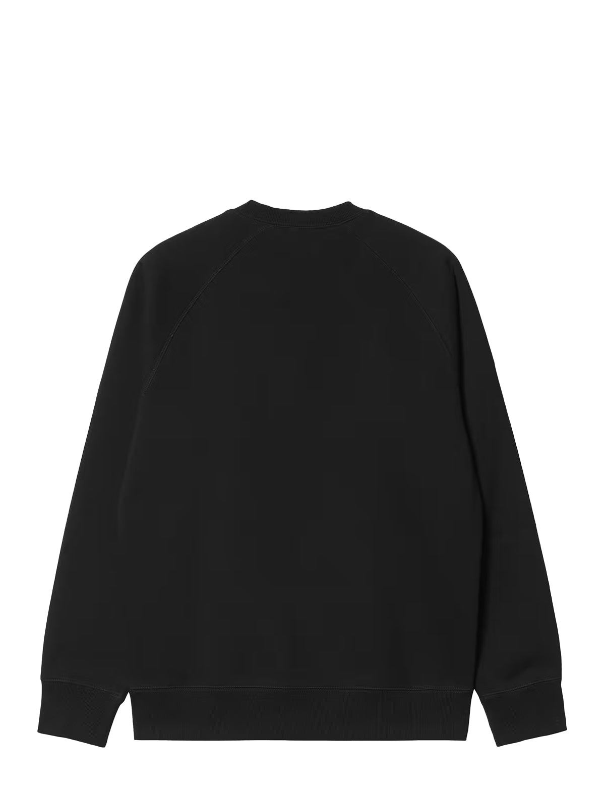 carhartt wip chase Black sweatshirt on a white background