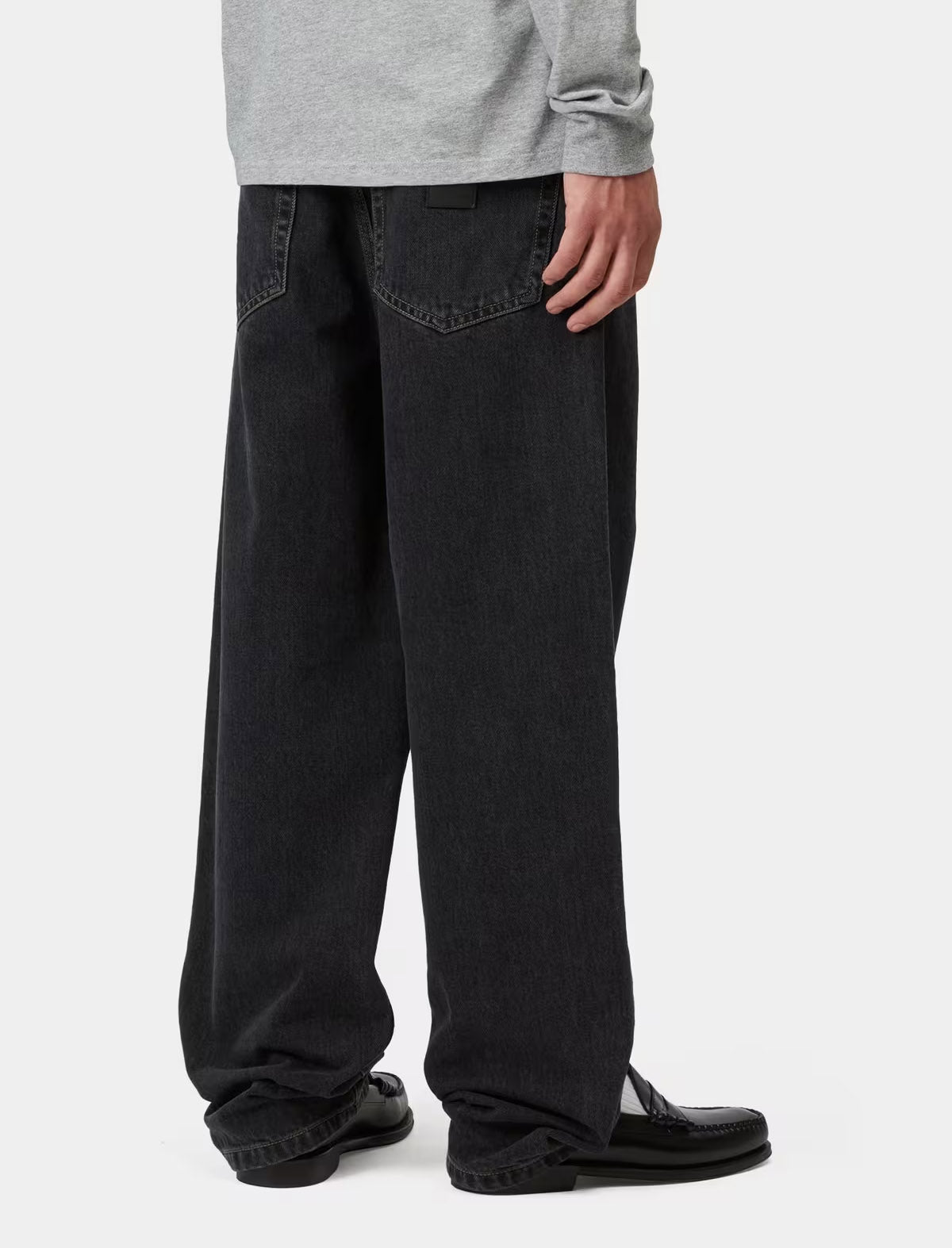 Carhartt WIP Aaron Pant 'Camano' Denim 12oz Black Stone Washed