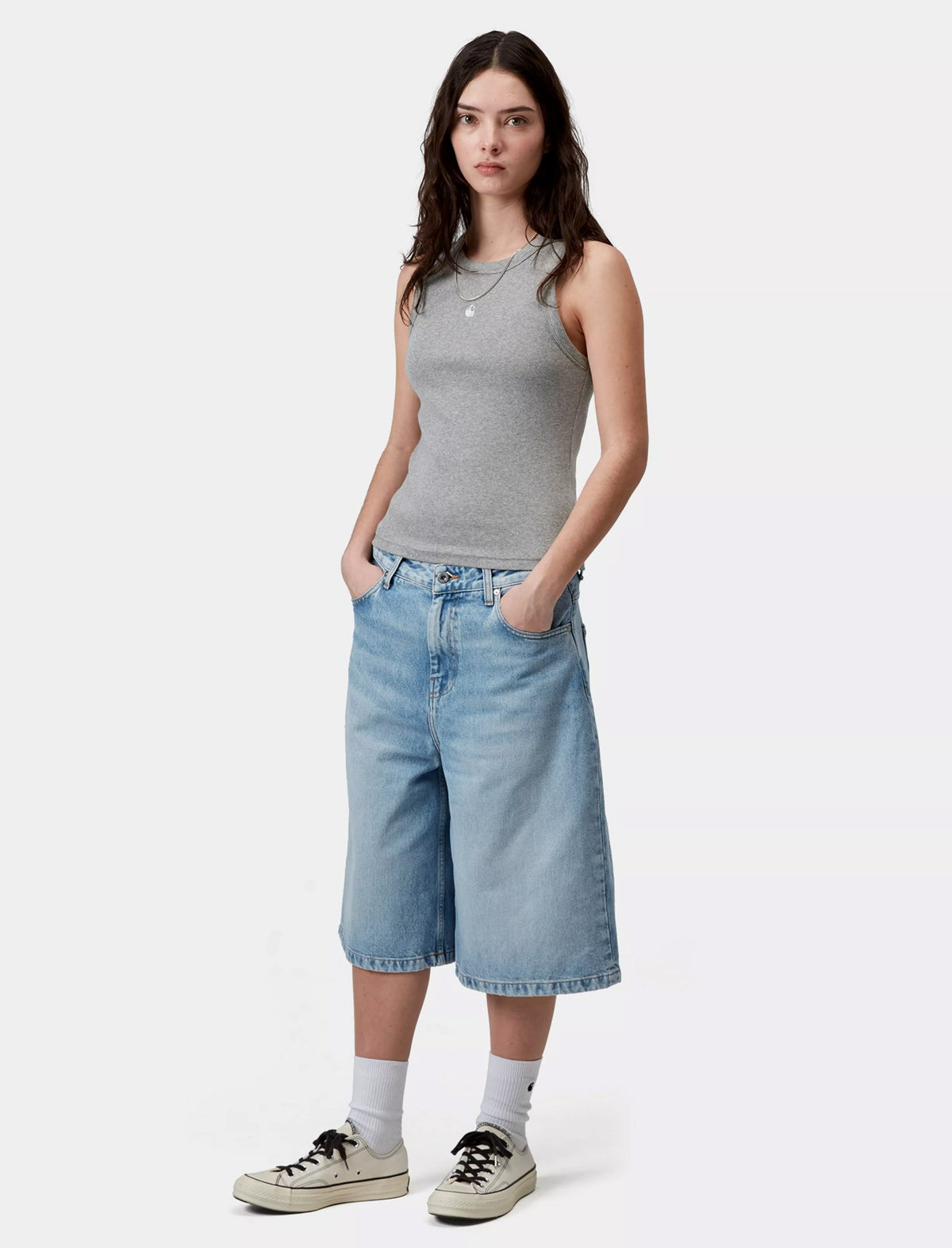 Carhartt WIP Women's Philips A-Shirt Grey Heather