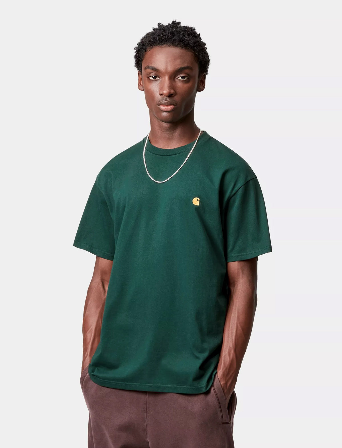 Carhartt WIP S/S Chase T-Shirt Dark Fir/Gold