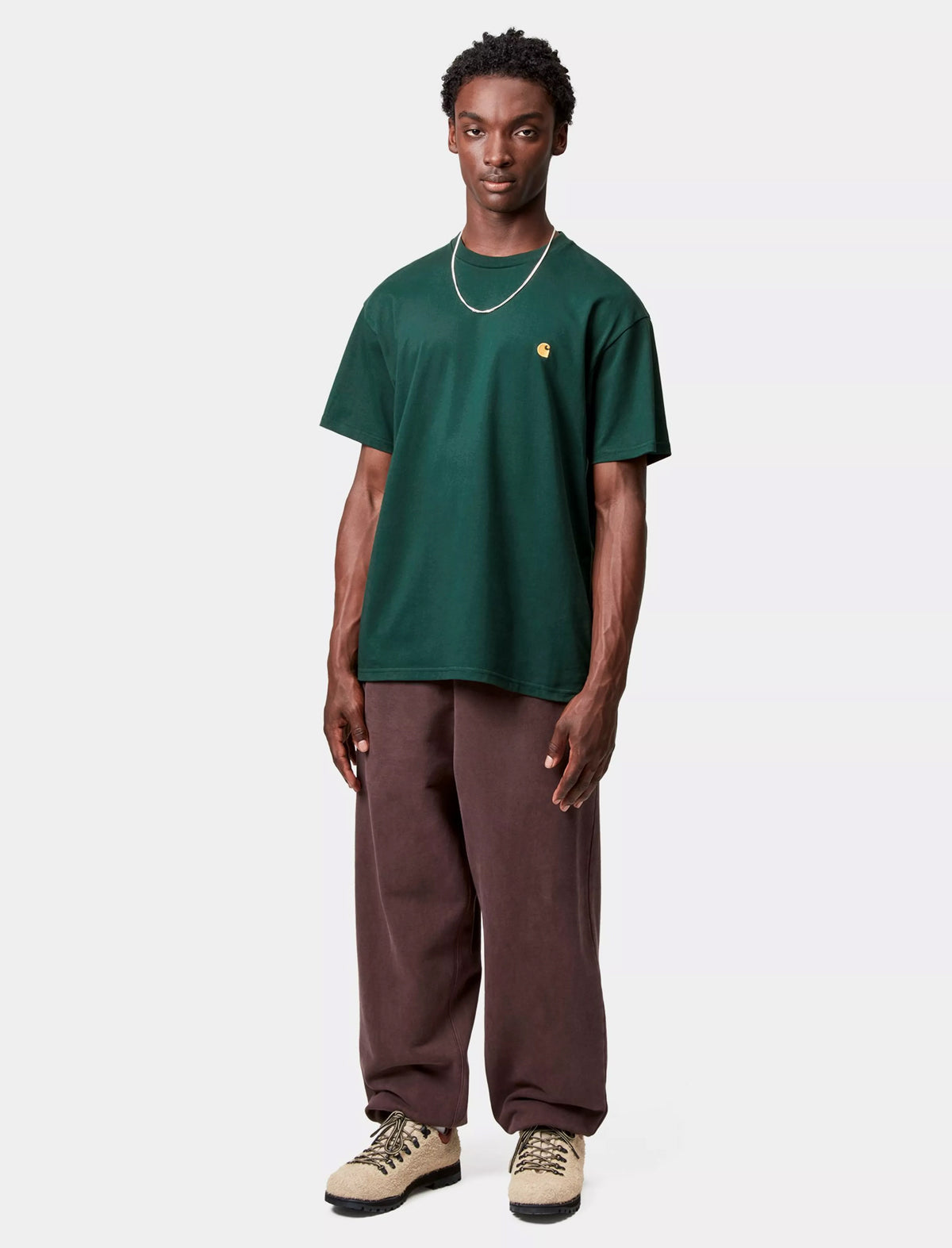 Carhartt WIP S/S Chase T-Shirt Dark Fir/Gold