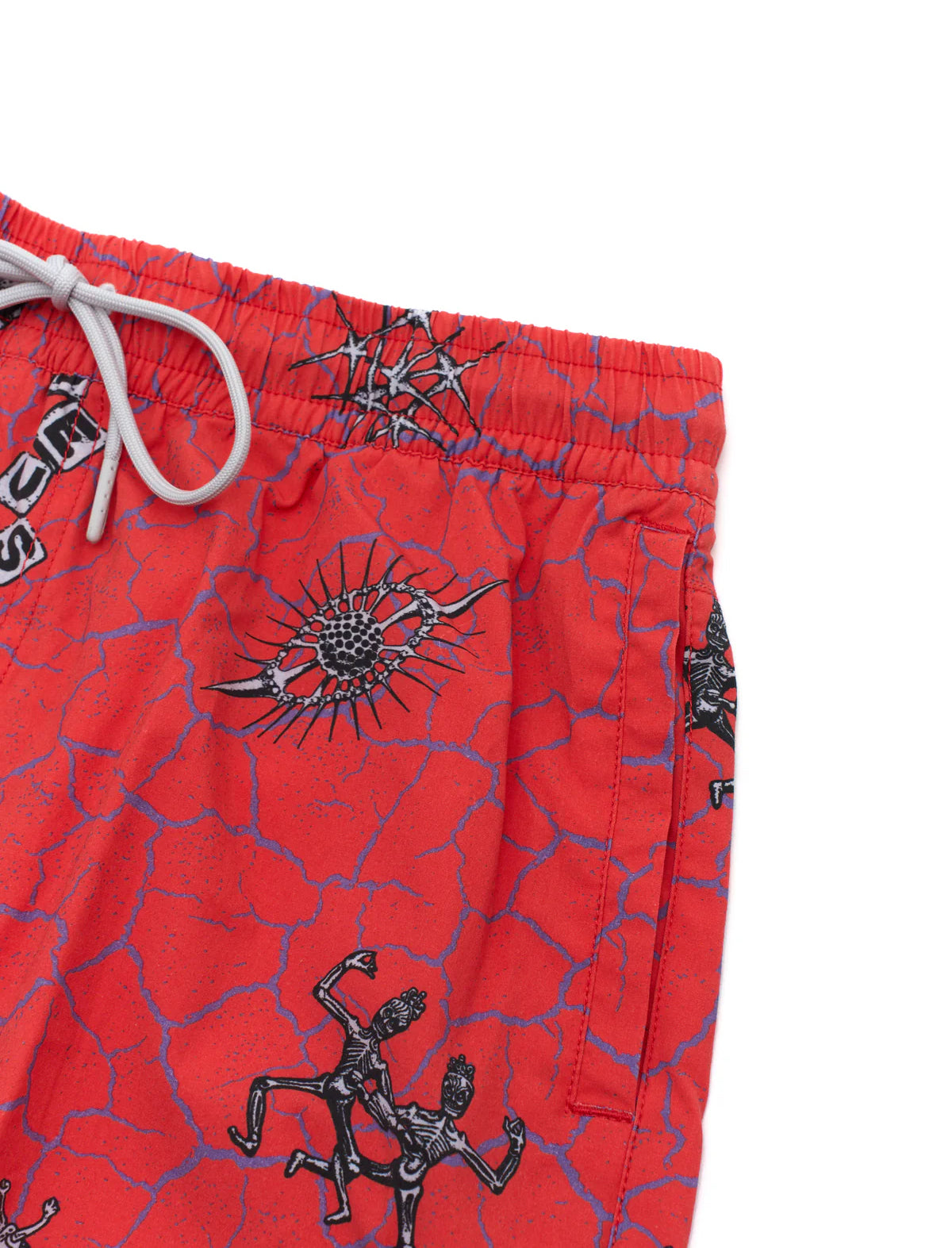 Deus Ex Machina Vibrant Virus Boardshort (Mesh) Strawberry