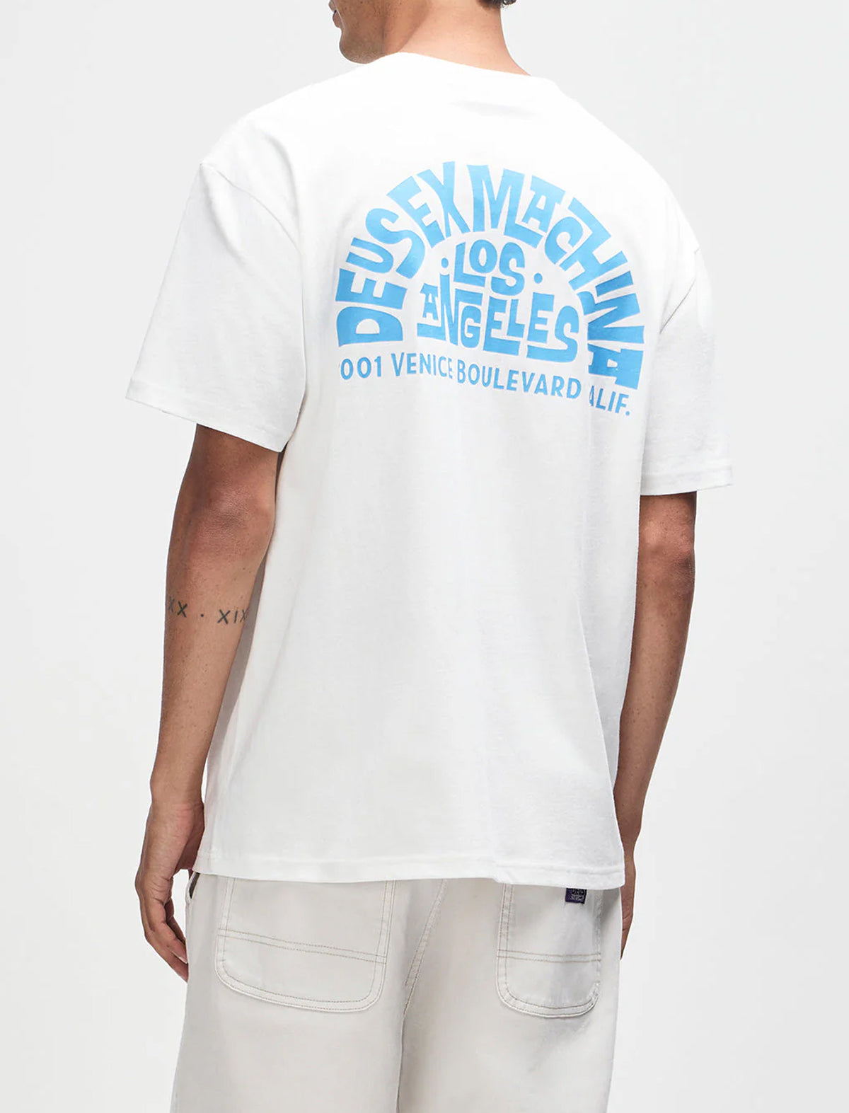 Deus Ex Machina Los Angeles Address T-Shirt Vintage White