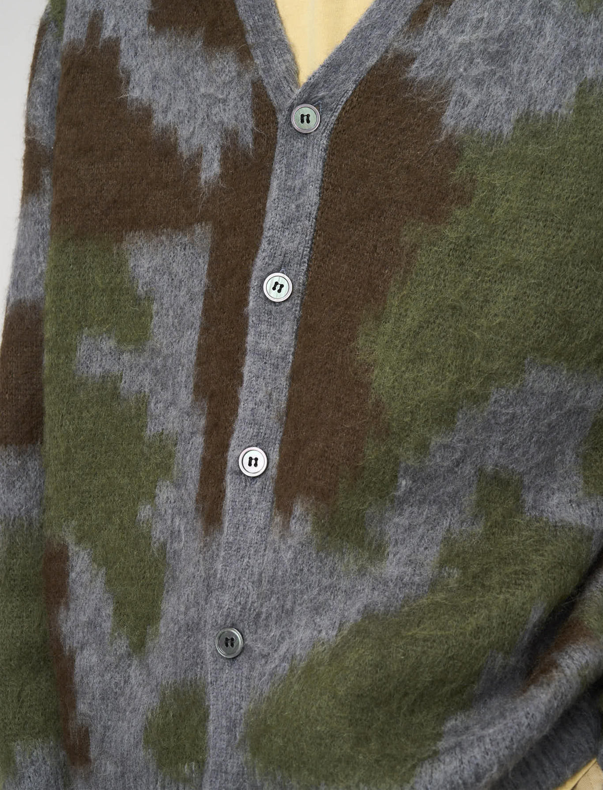 Gramicci Mohair Cardigan Jungle Digi Camo