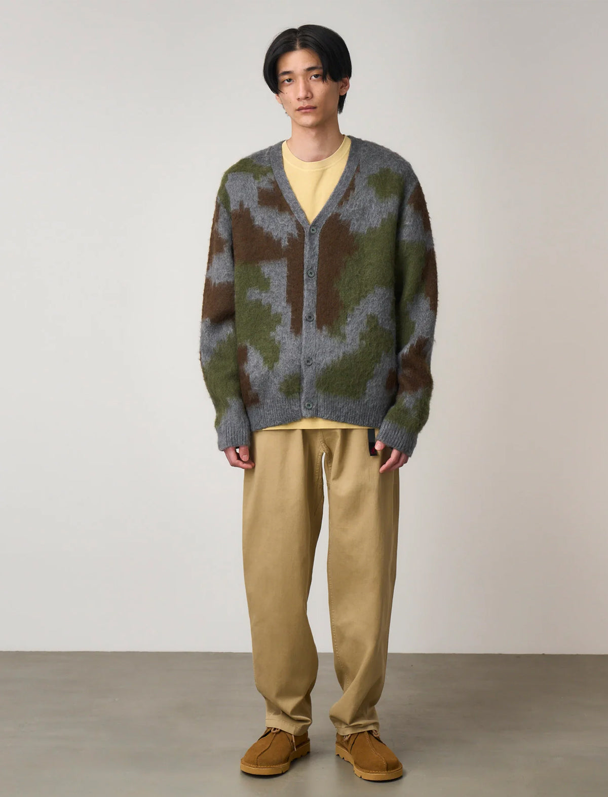 Gramicci Mohair Cardigan Jungle Digi Camo