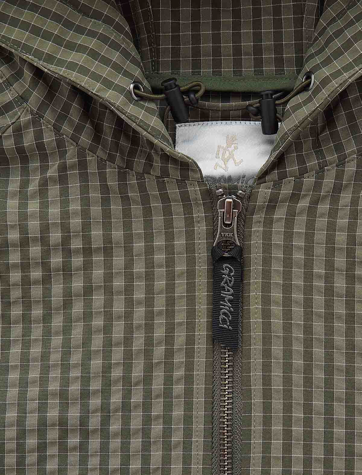 Gramicci Northside Plaid Hooded Jacket Olive