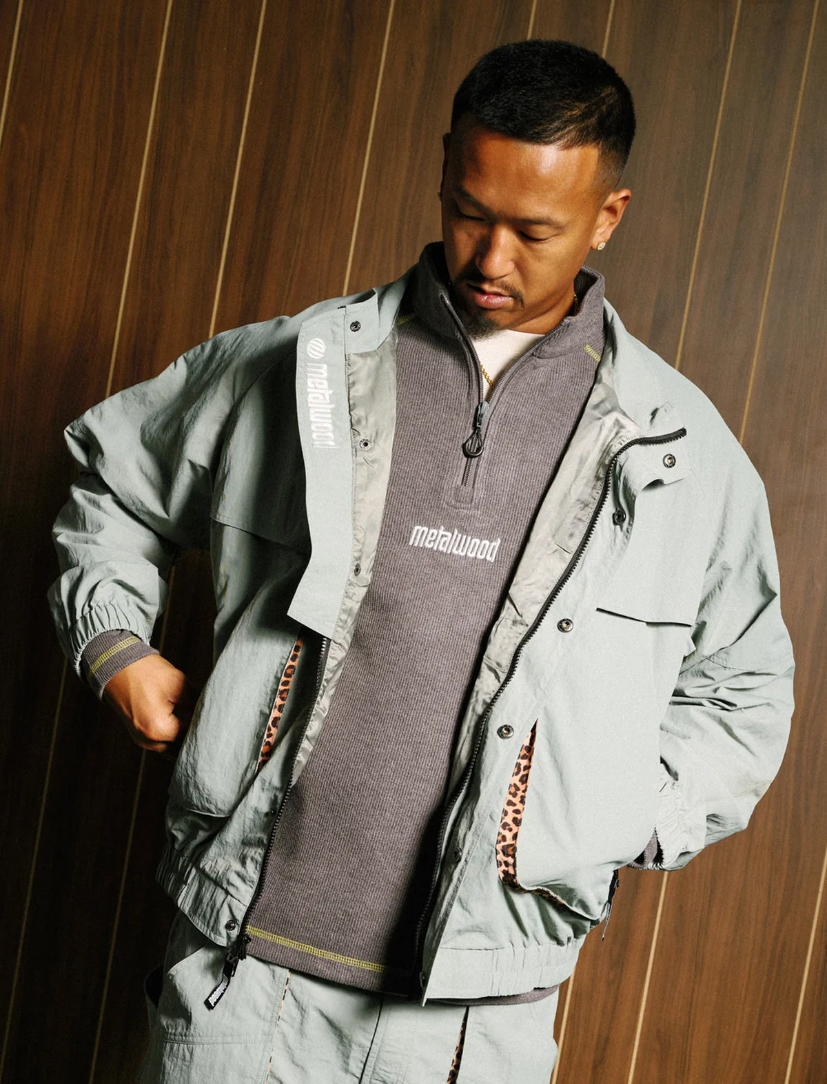 Metalwood Bomber Jacket Seafoam