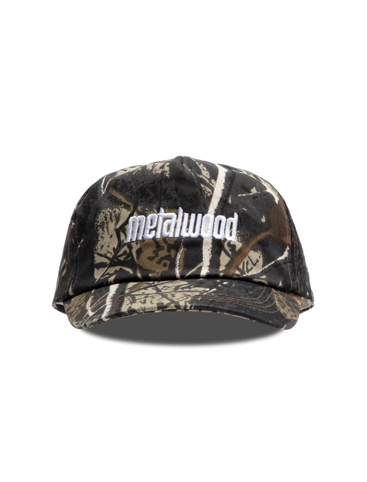Metalwood Logo 5 Panel Cap Real Leaf Camo
