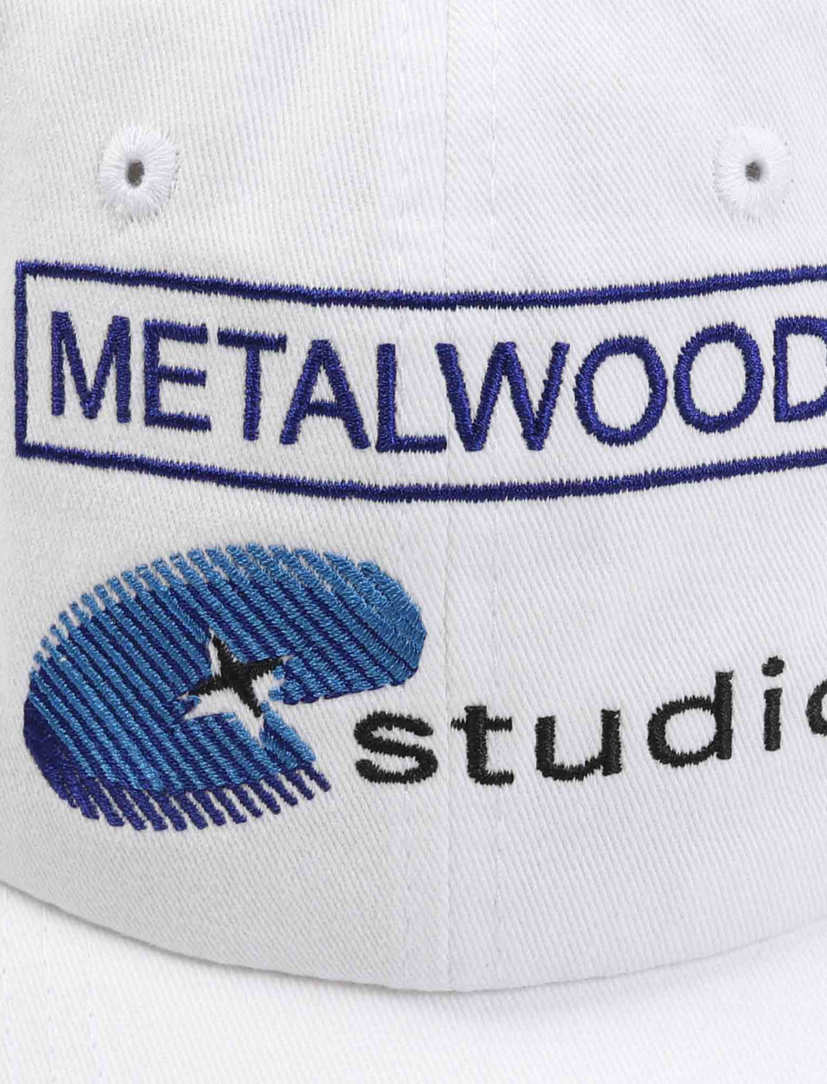 Metalwood Network 6 Panel Strapback Cap White