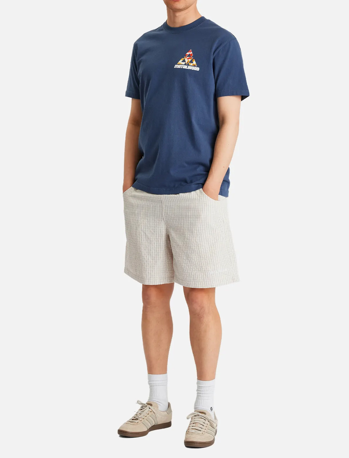 Metalwood Textured Caddy Shorts Oat