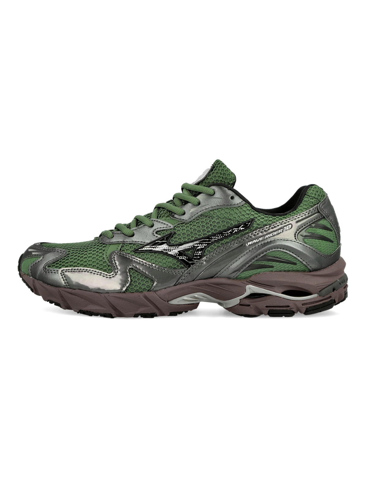 Mizuno Wave Rider 10 'Y2K Pack' Agave Green/Black Sand/Metallic Gray