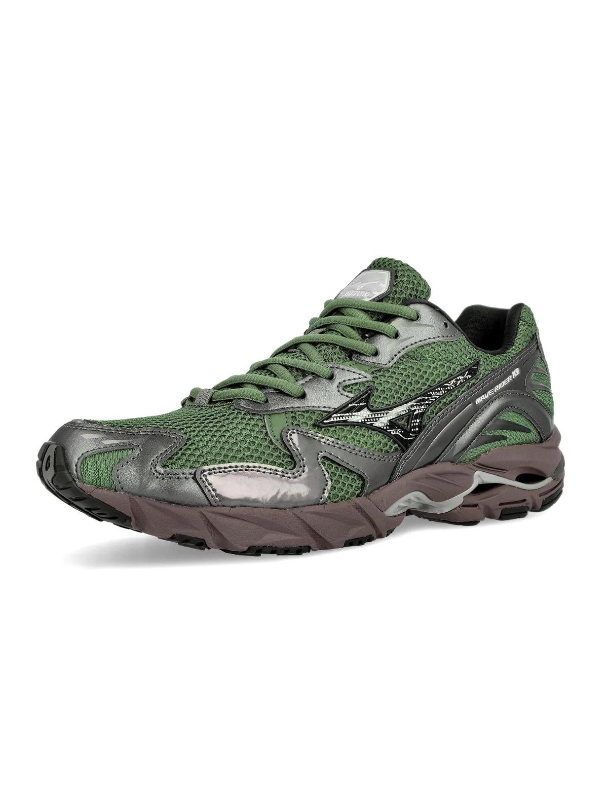 Mizuno Wave Rider 10 'Y2K Pack' Agave Green/Black Sand/Metallic Gray