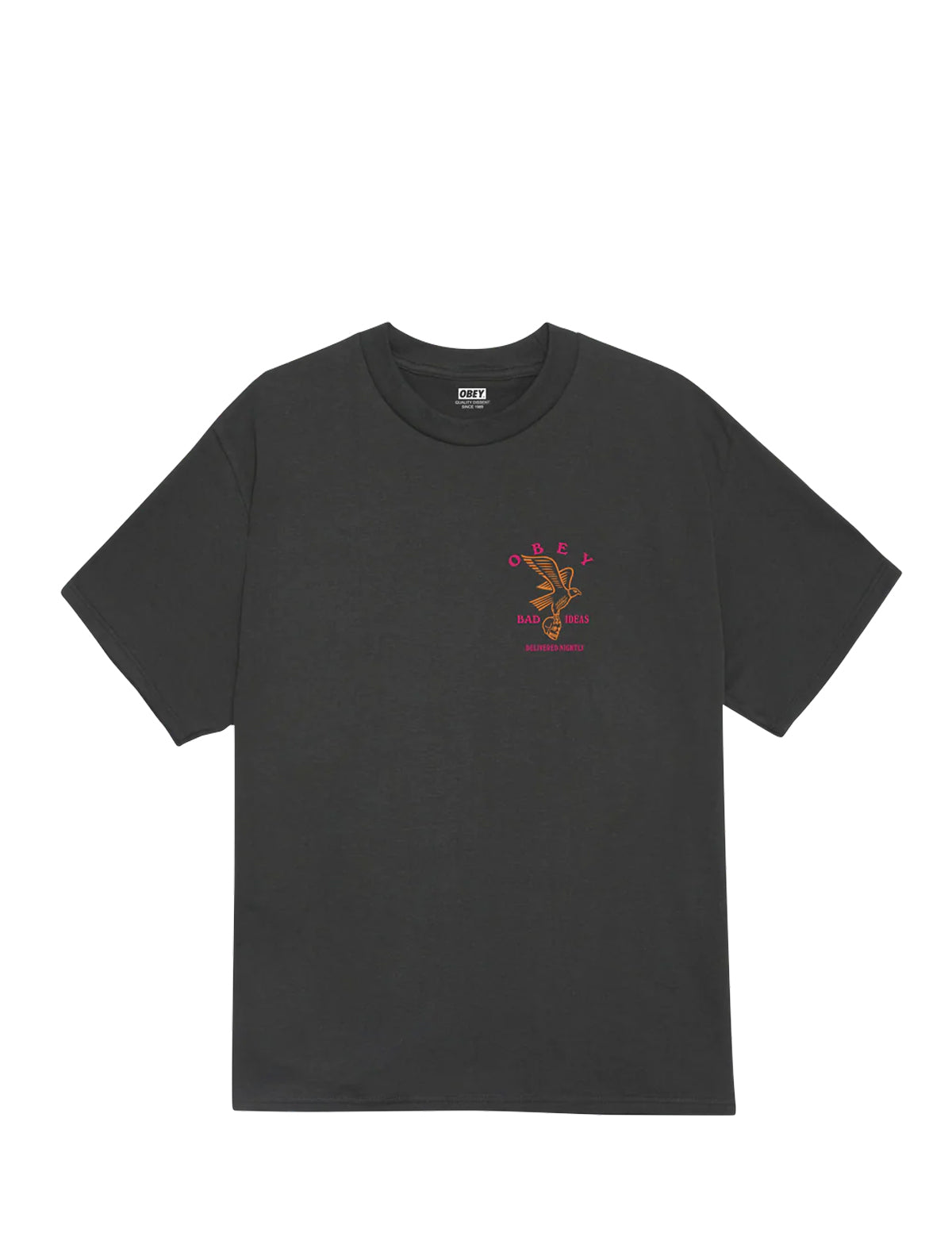 Obey Bad Ideas Eagle T-Shirt Vintage Black