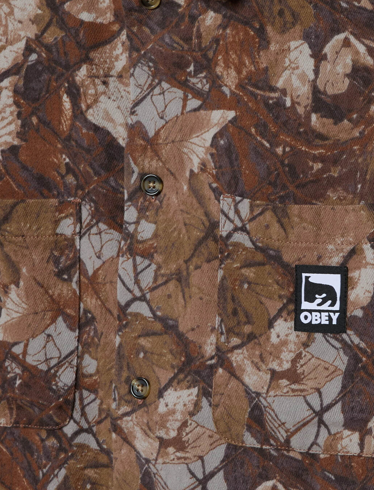 Obey Fence Camo Woven Shirt Multi