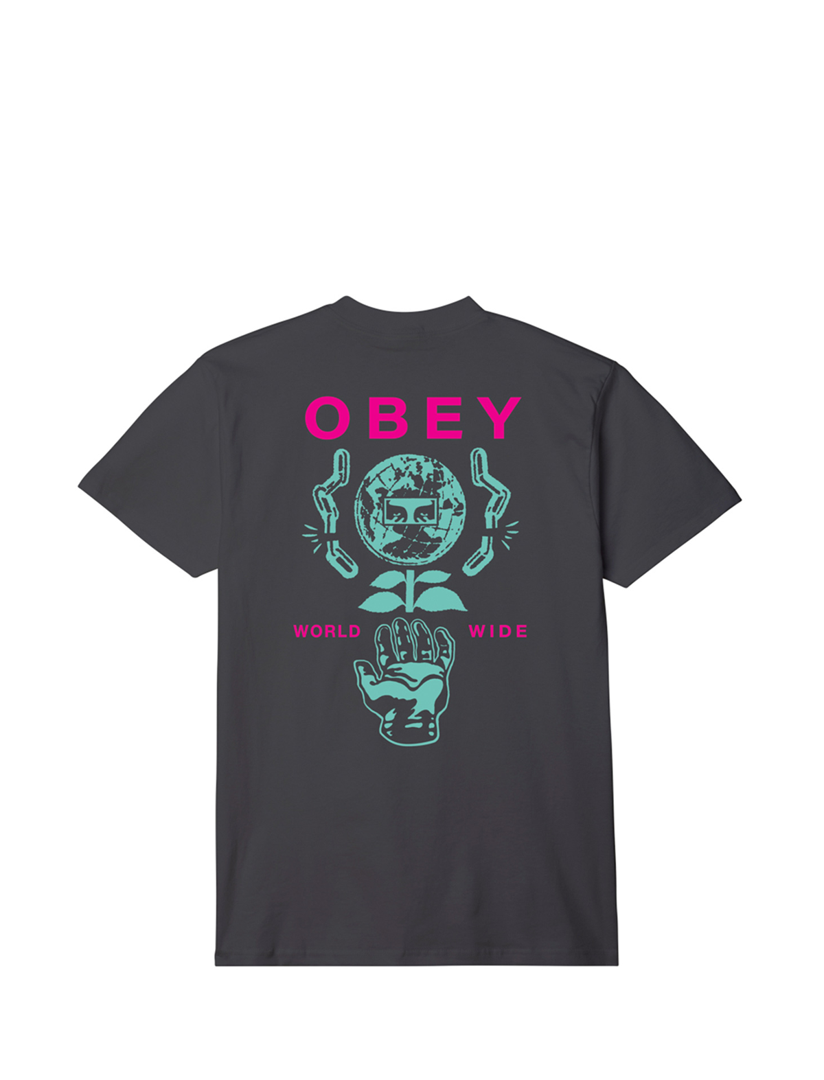 Shop Obey Black Helping Hand T Shirt Buy Now at Patina UK