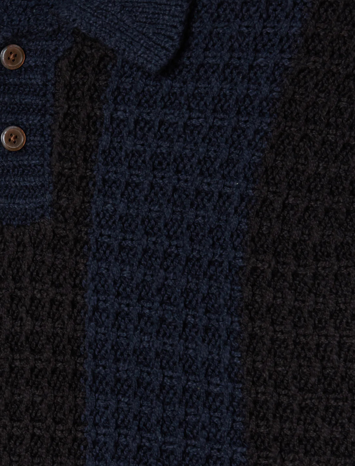 Obey Textured Rugby Polo Dark Navy