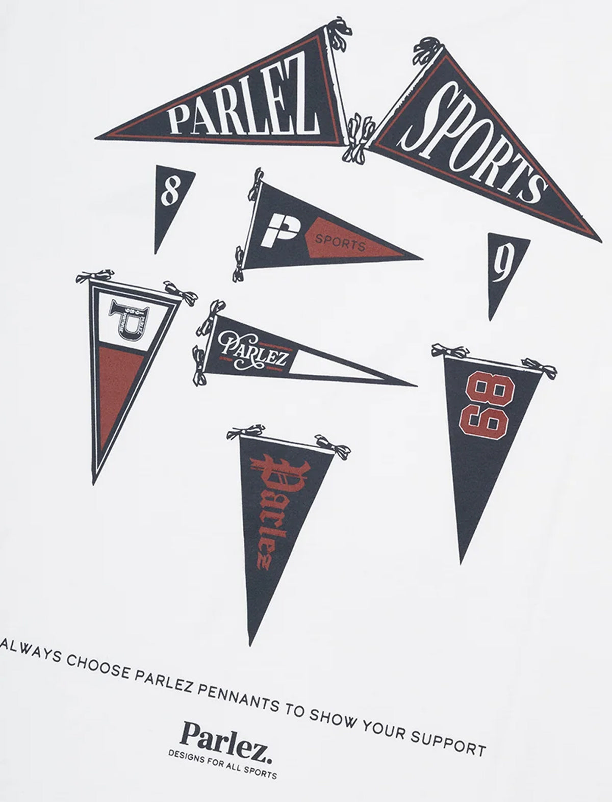 Parlez Pennant T-Shirt White