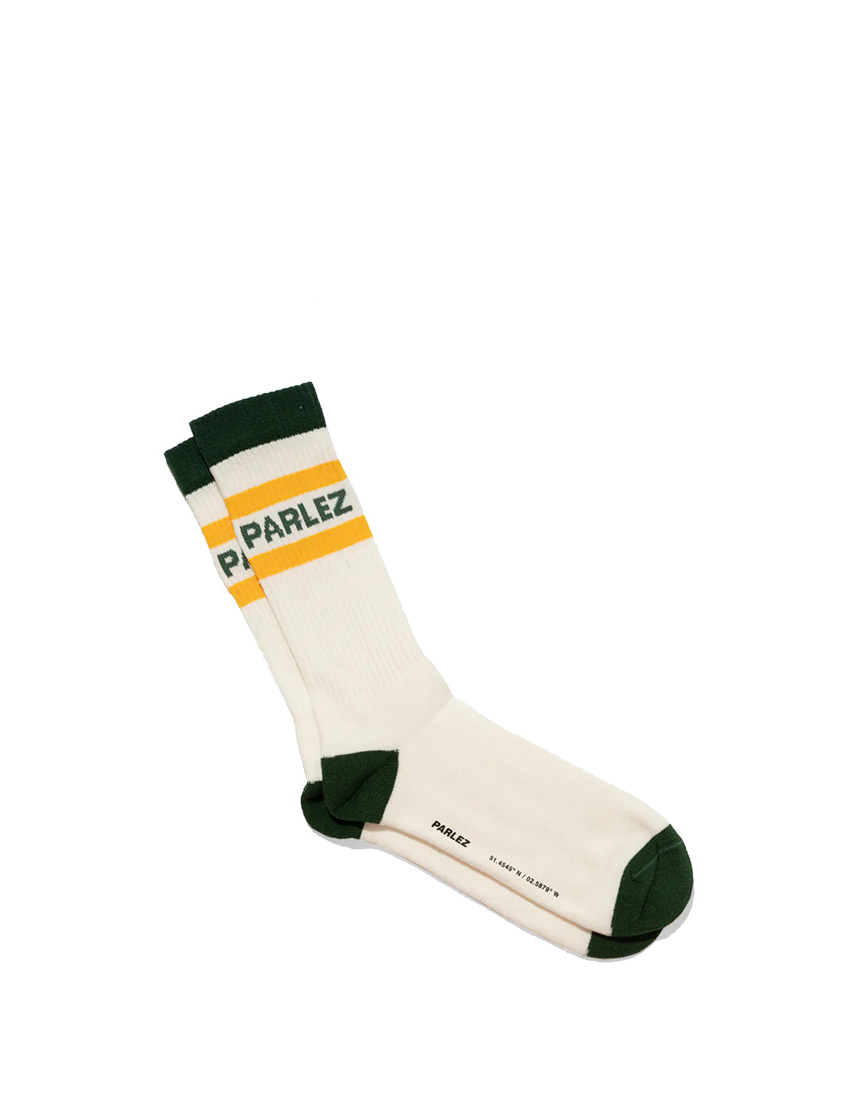 Parlez Strive Socks White/Kelp Green