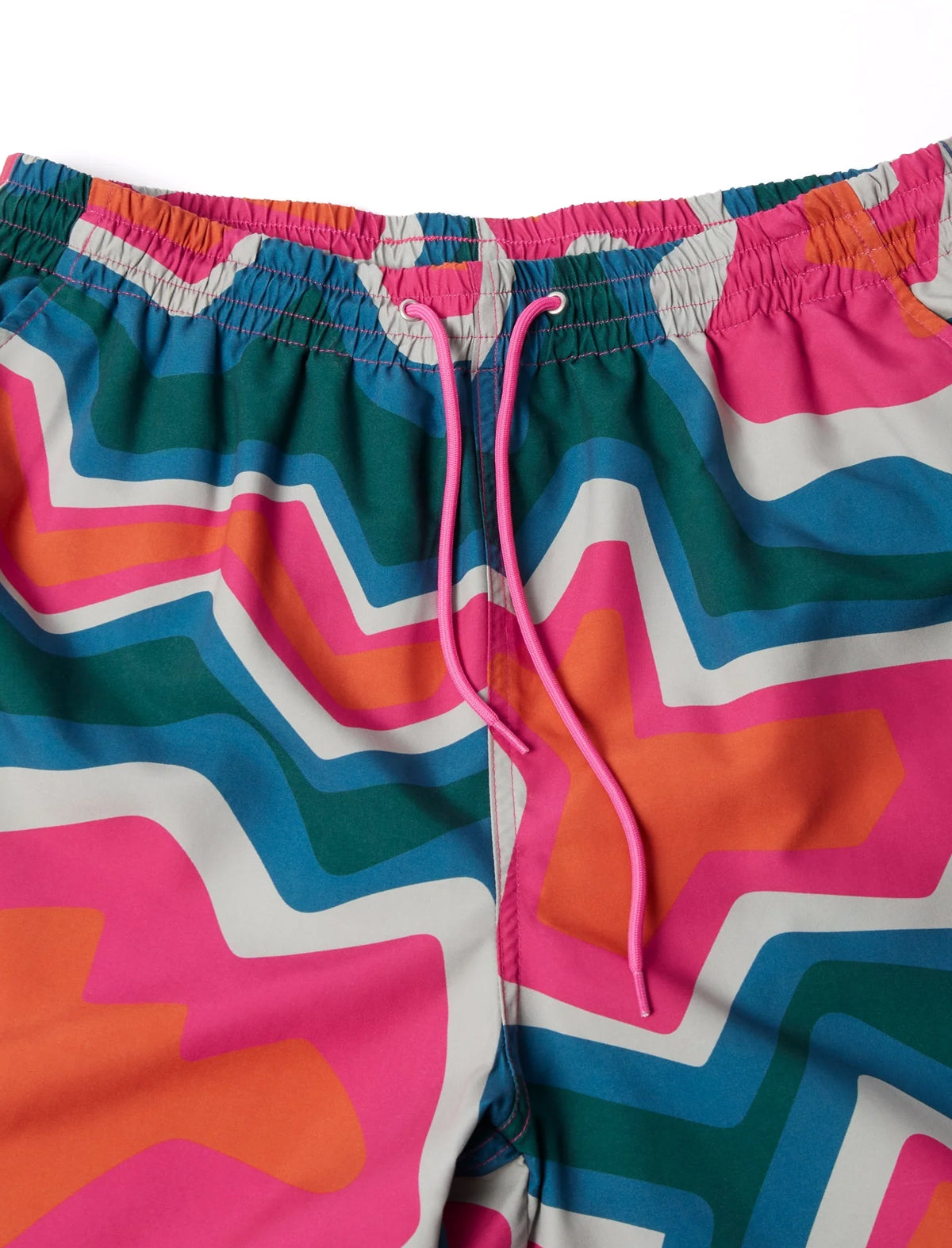By Parra Gem Stones Swim Shorts in Pink – drawstring detail