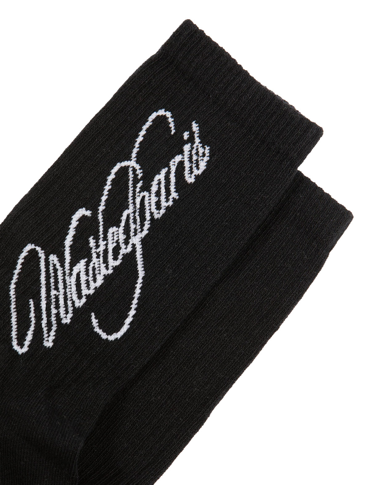 Wasted Paris Script Socks Black