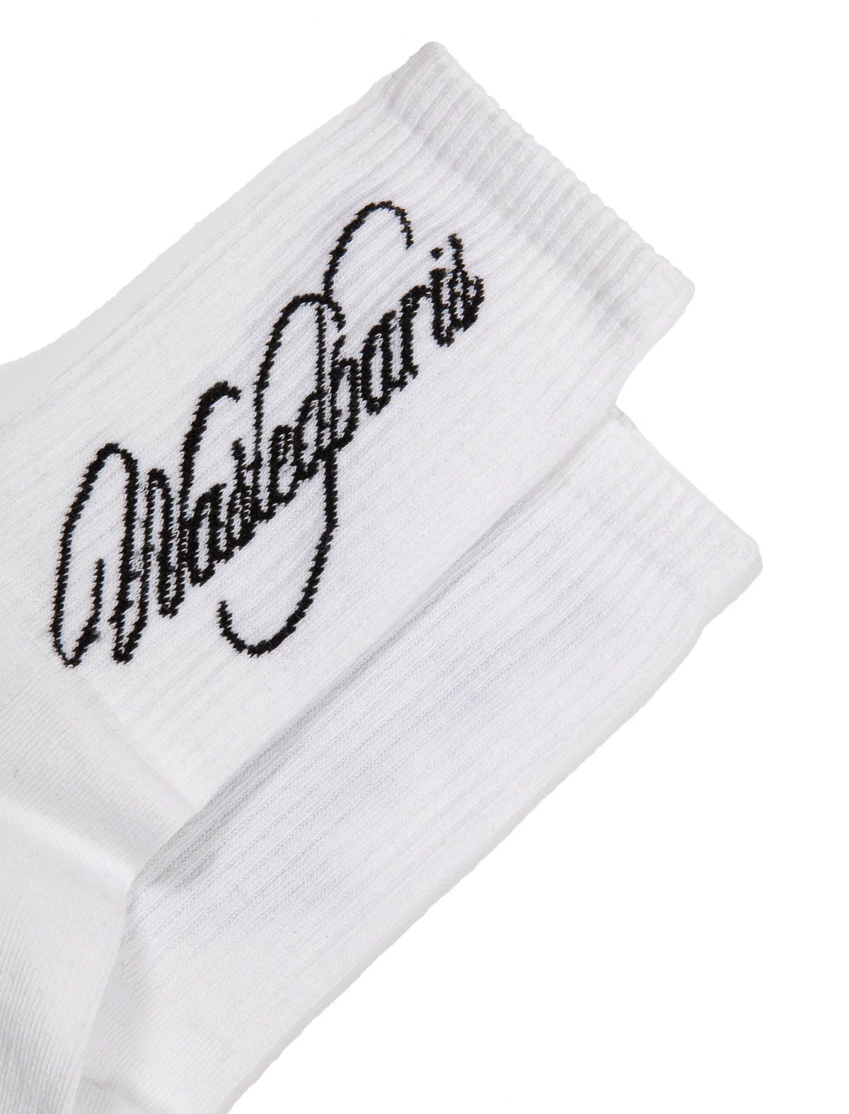 Wasted Paris Script Socks White