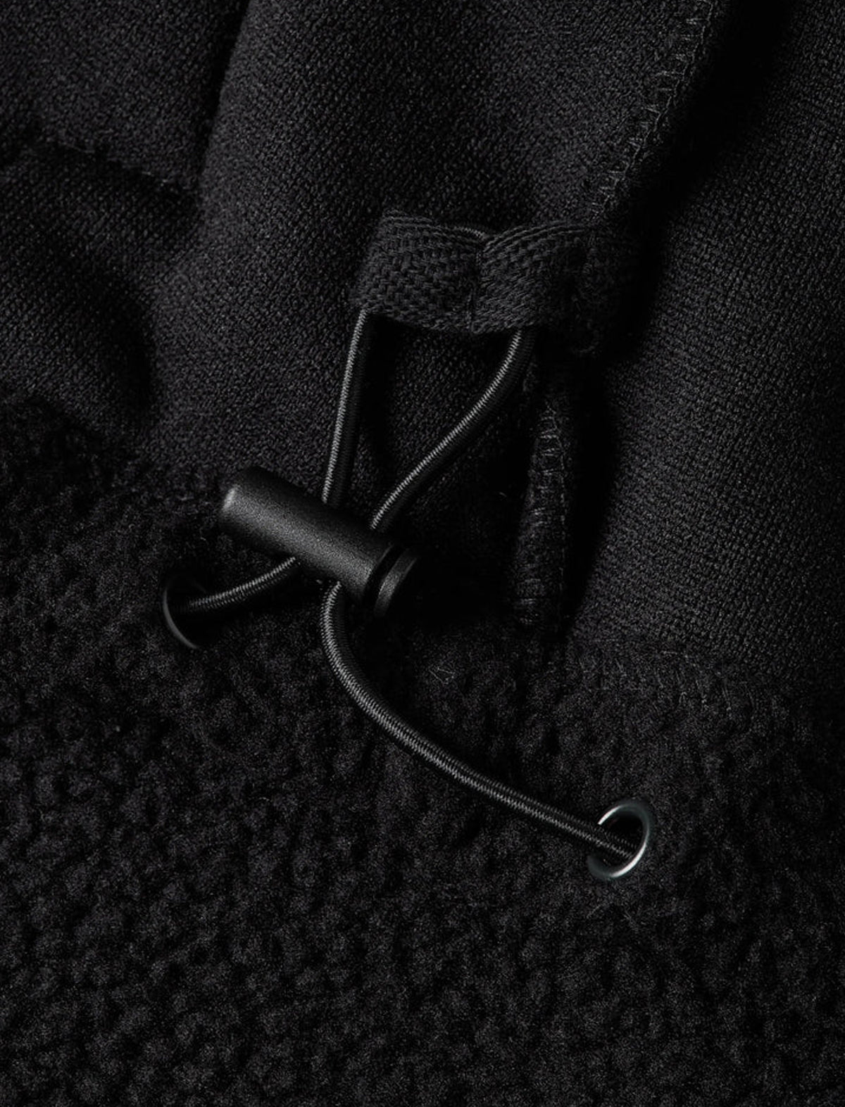 Patta Polartec Sherpa Fleece Overhead Sweater Black