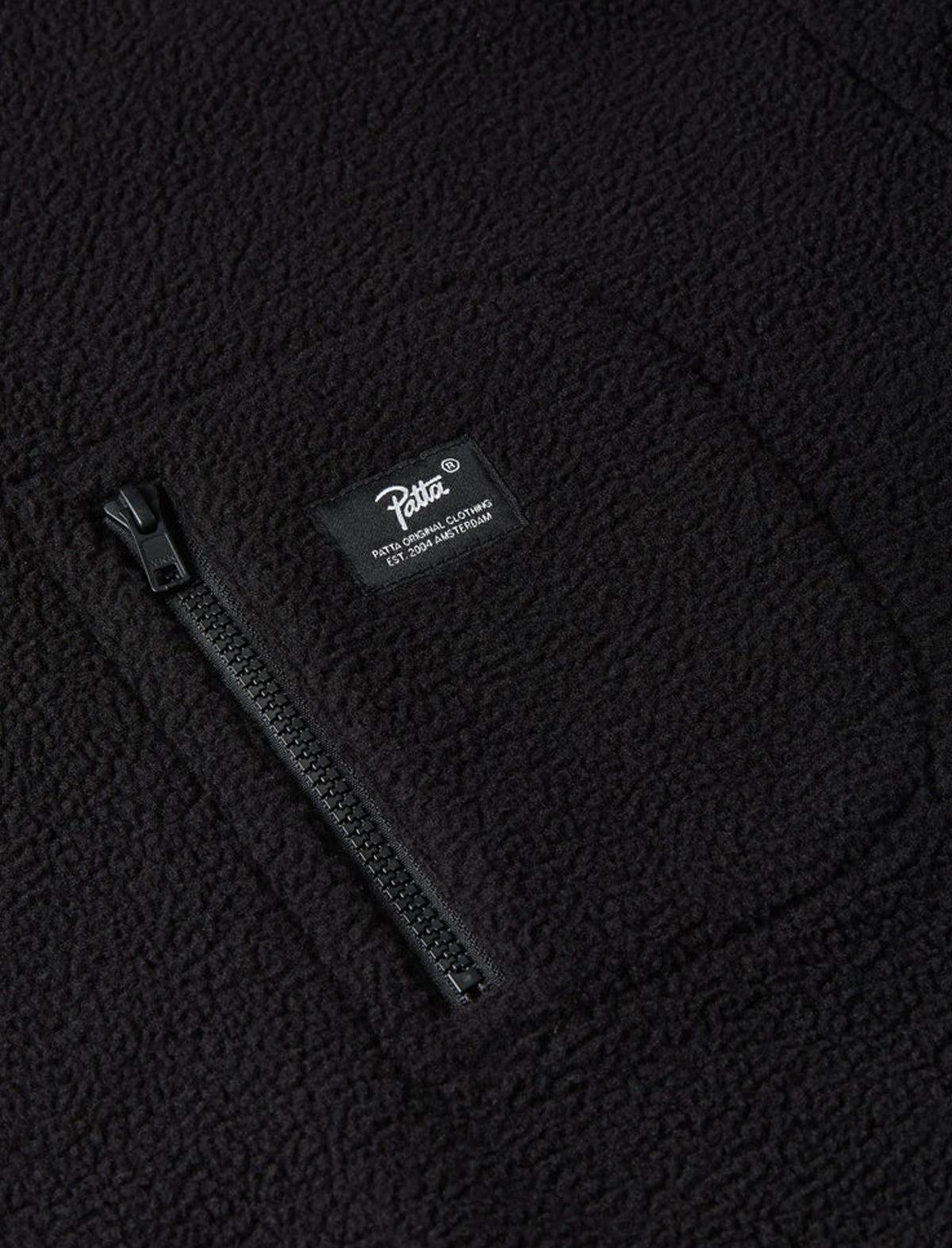Patta Polartec Sherpa Fleece Overhead Sweater Black