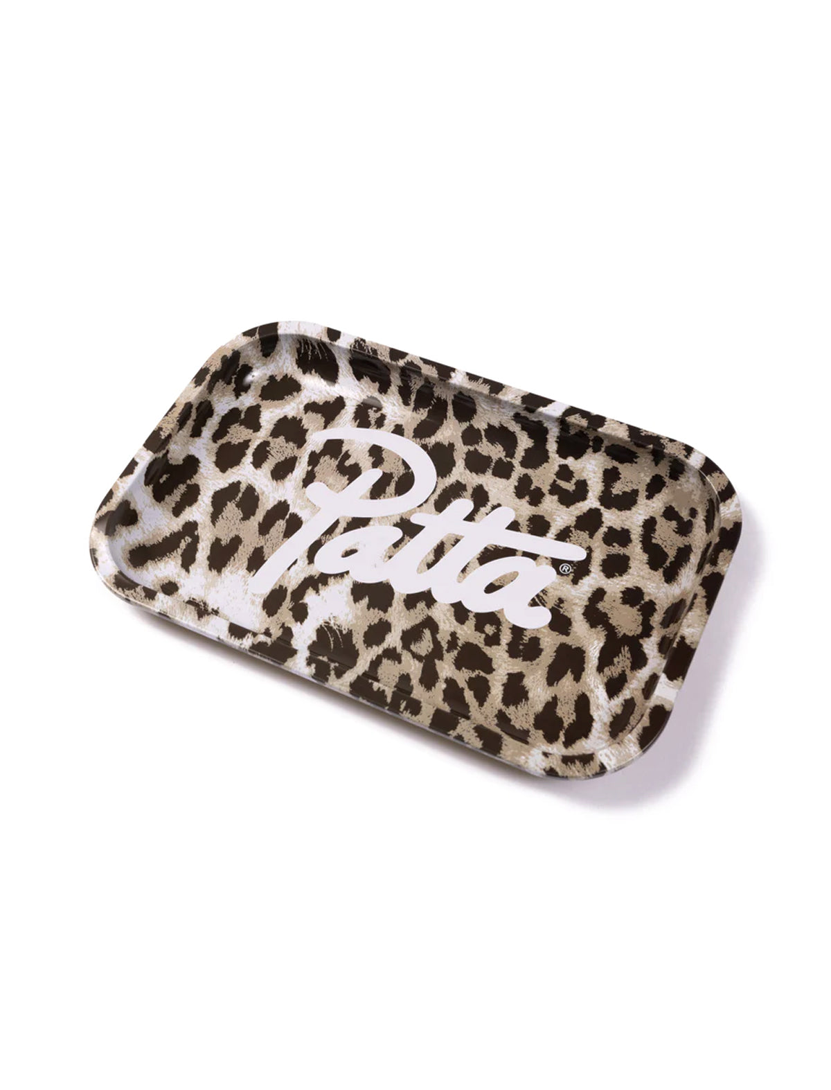 Patta Leopard print tray with 'Patta' branding on a white background