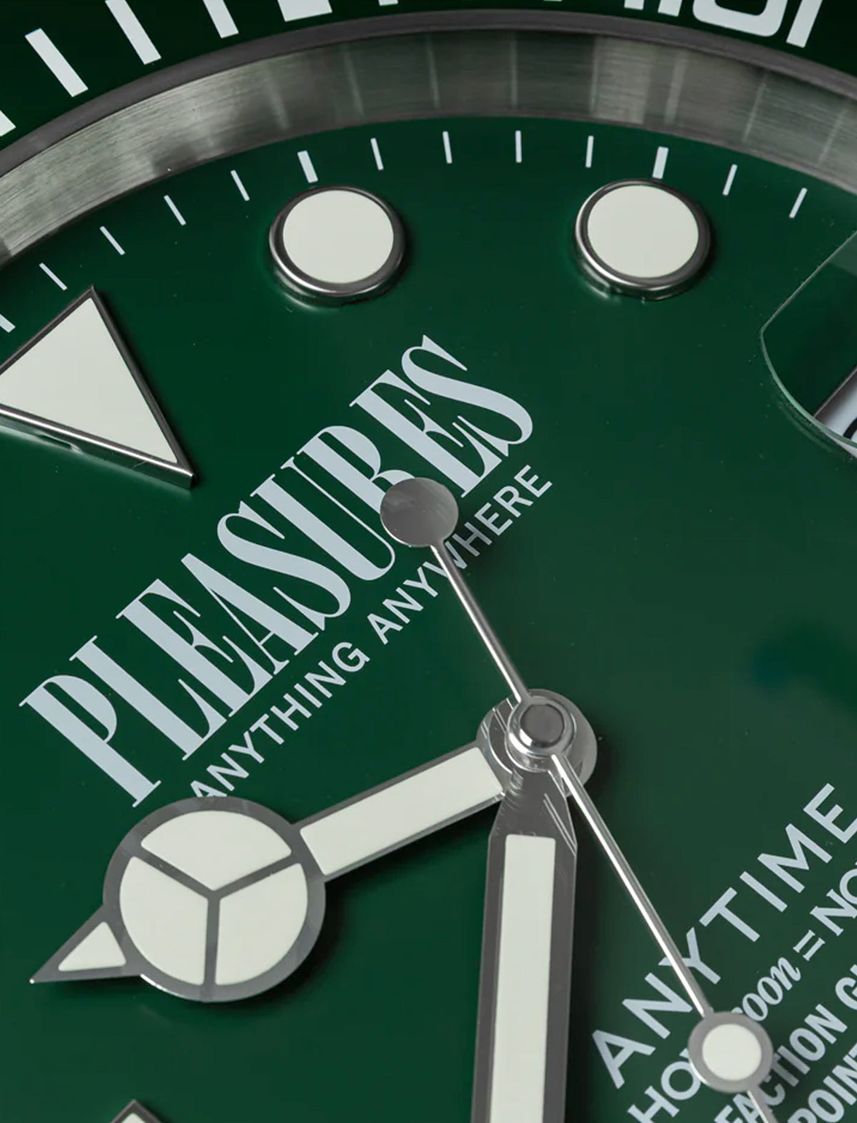 Pleasures Anytime Clock Green