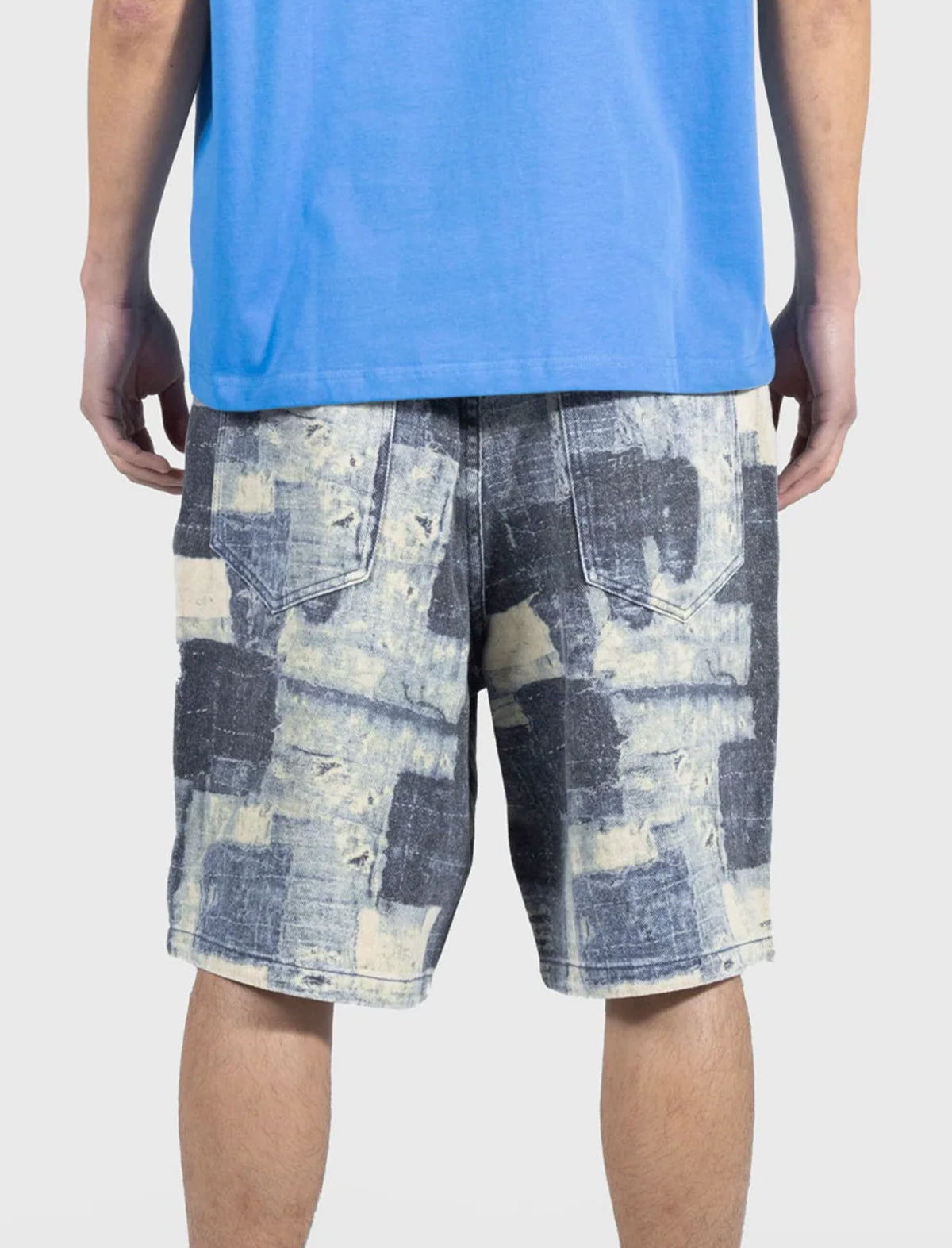 Pleasures Boro Baggy Jorts Shorts Indigo