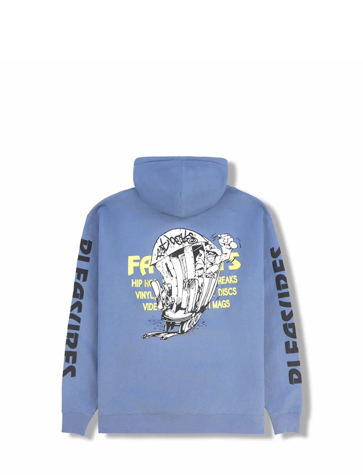 Pleasures x Fat Beats Sections Hoodie Storm Blue