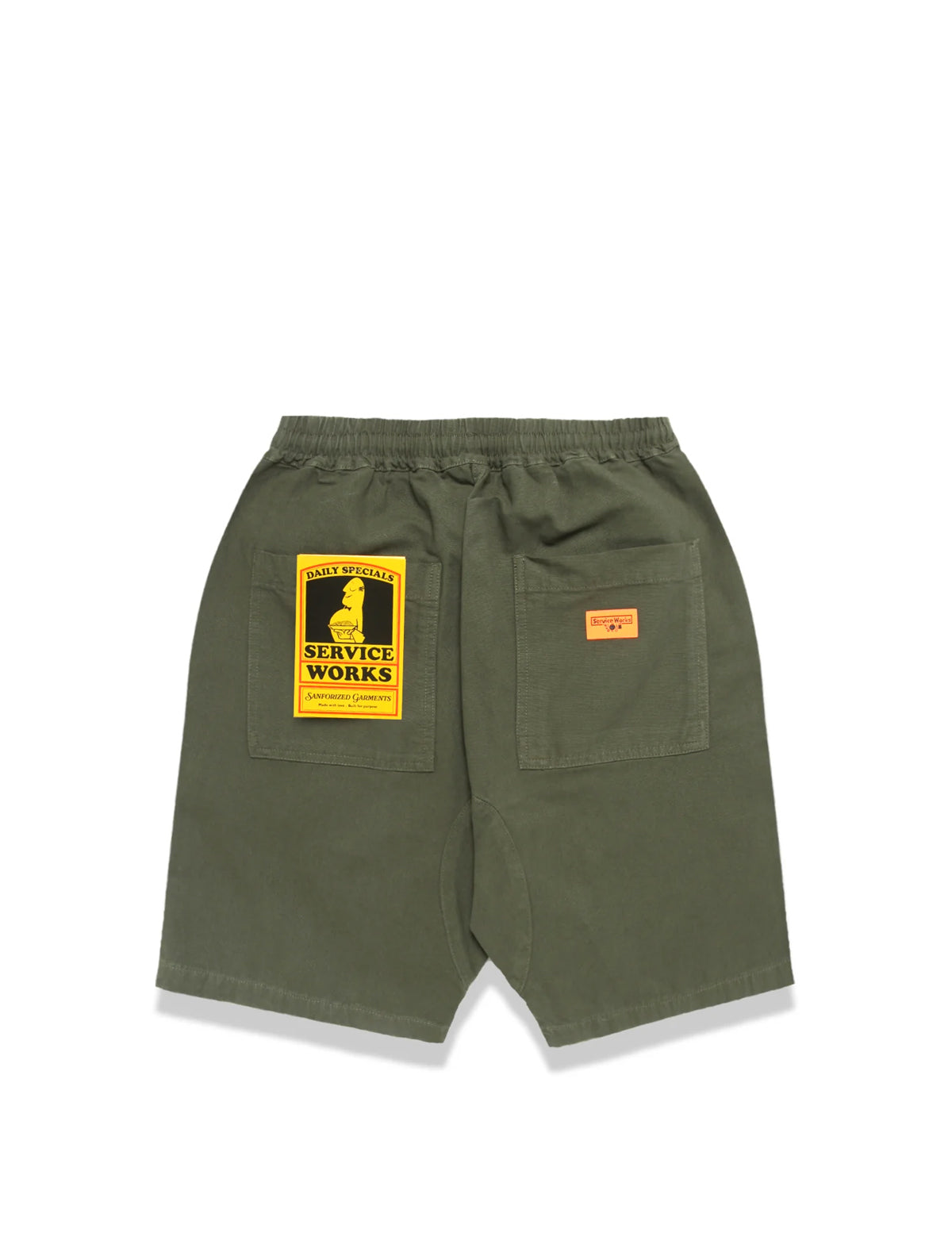 Service Works Canvas Chef Shorts Olive