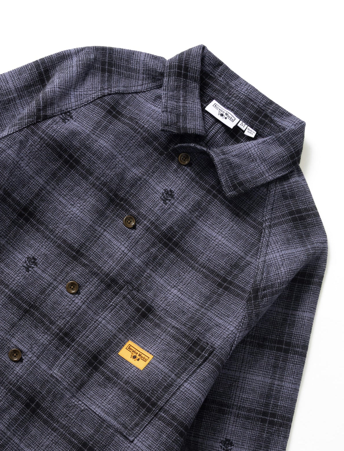 Service Works Thistle Plaid Front of House Jacket Black