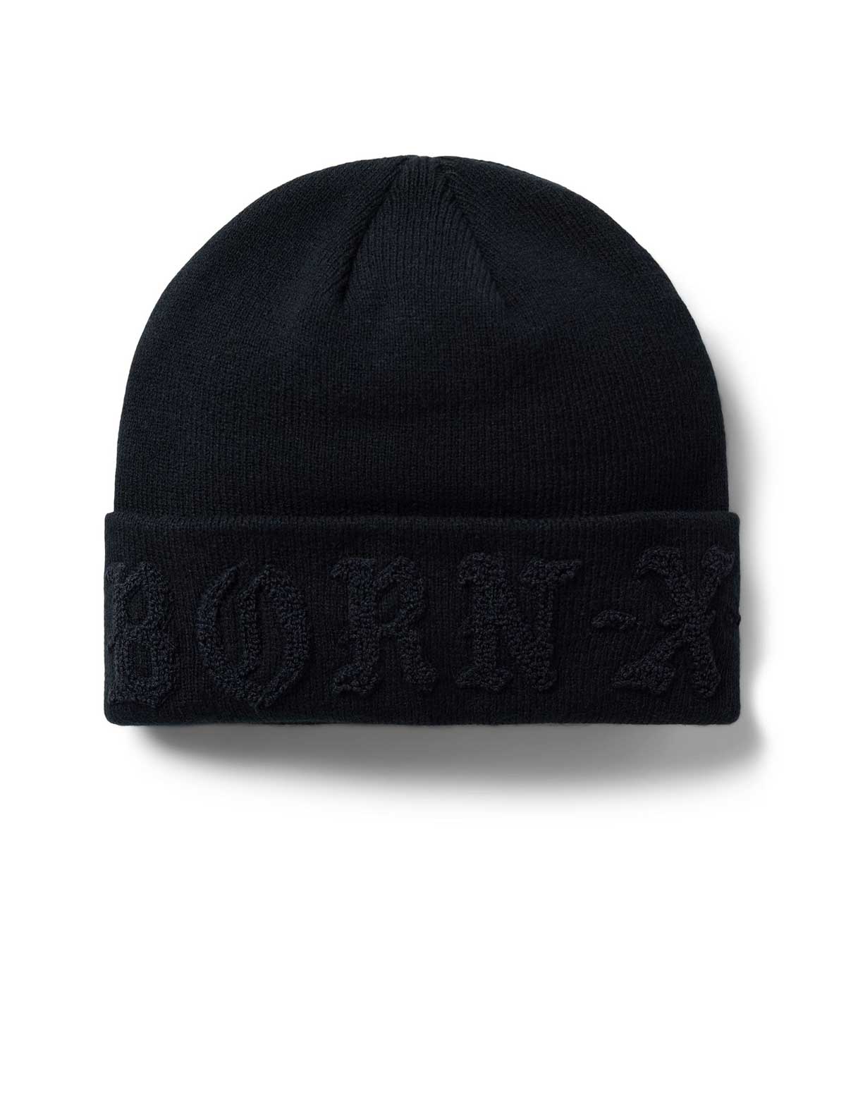 Born X Raised BXR Tonal Beanie Black