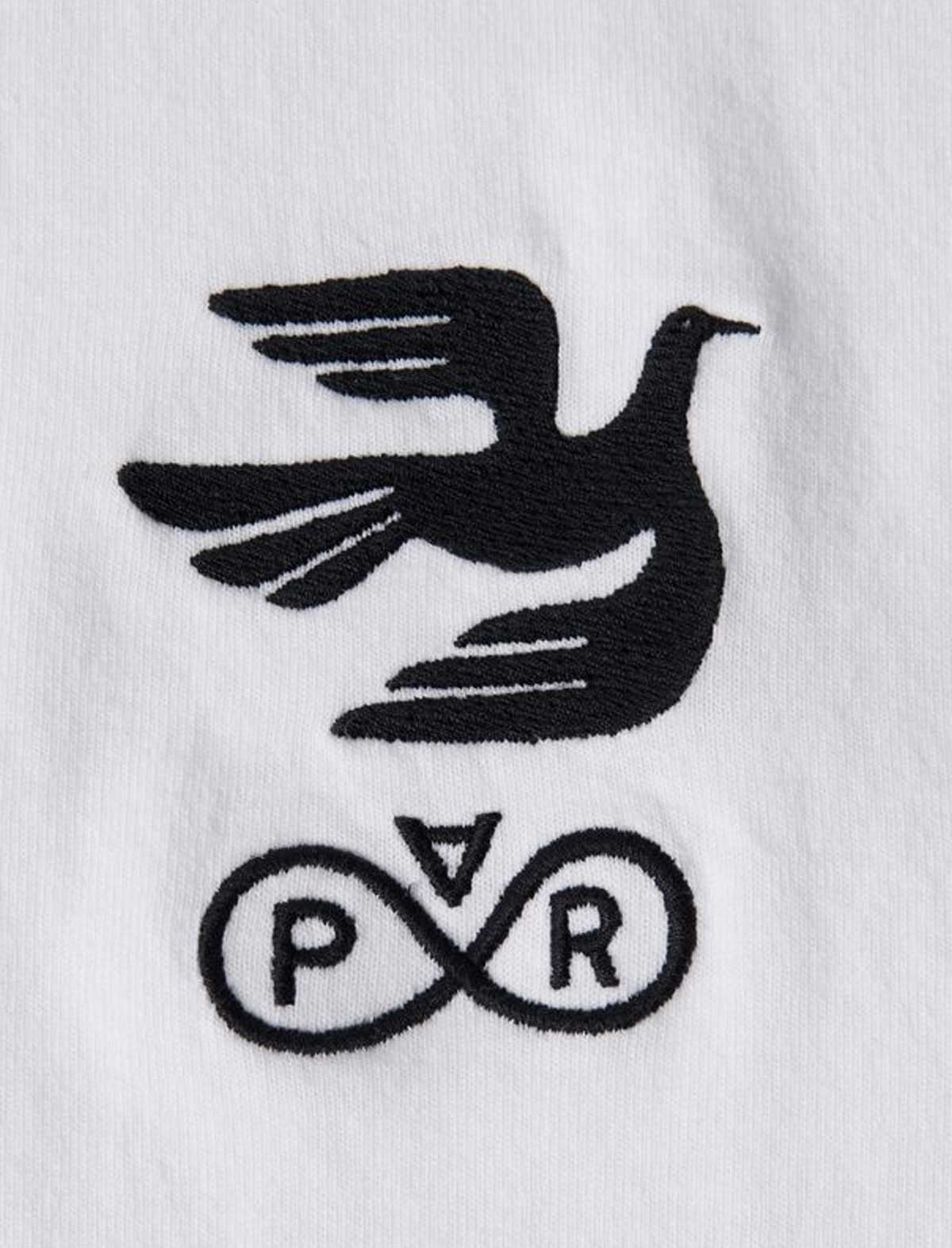 By Parra Infinate T-Shirt with Black dove and infinity symbol on a white background