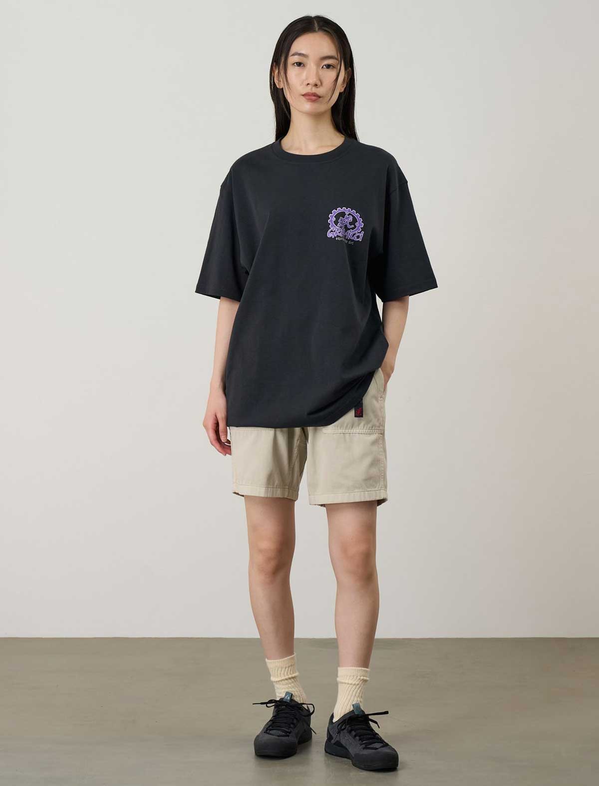 Gramicci Equipped for Dirt T-Shirt Vintage Black