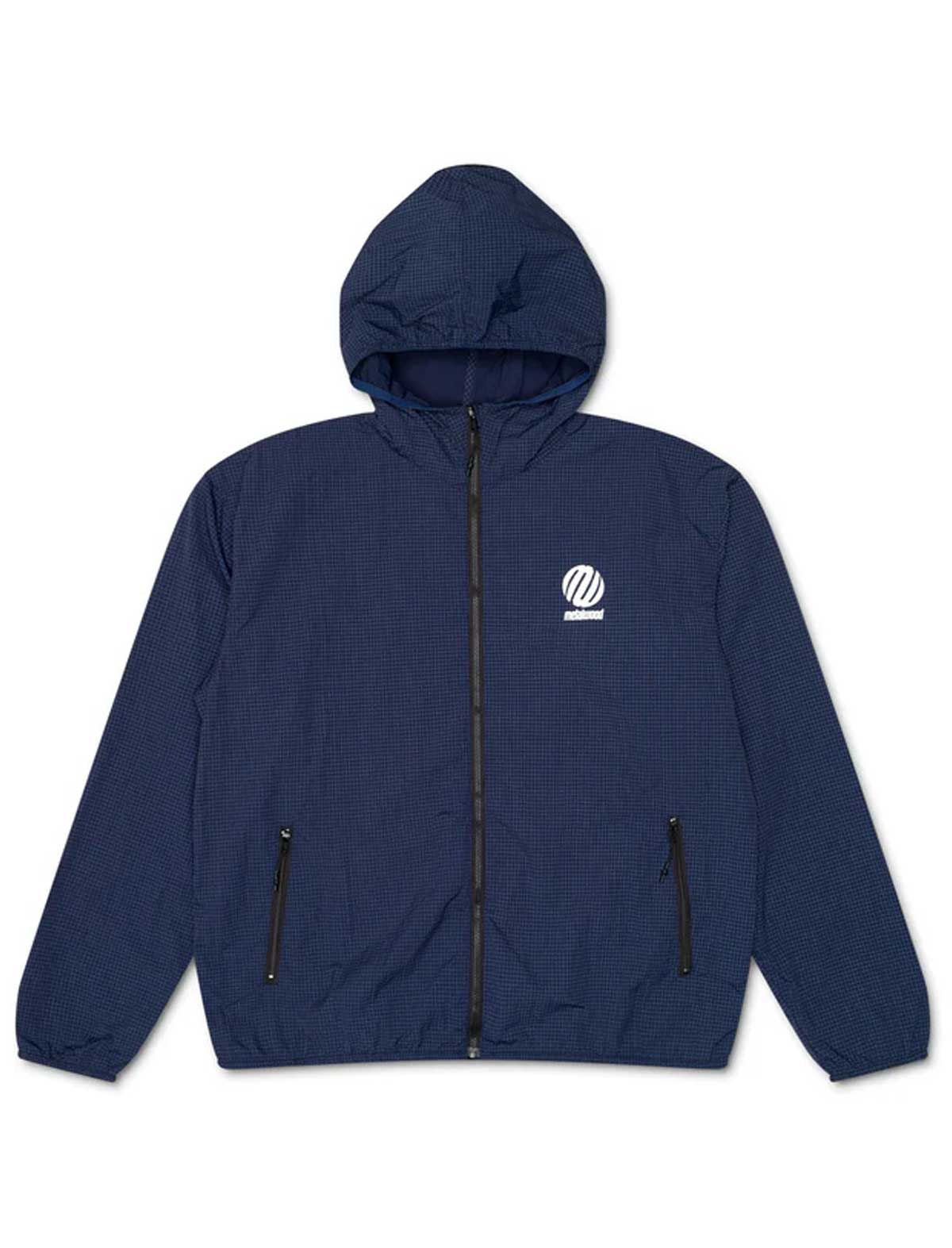 Metalwood Lightweight Rip Stop Wind Jacket Navy Front