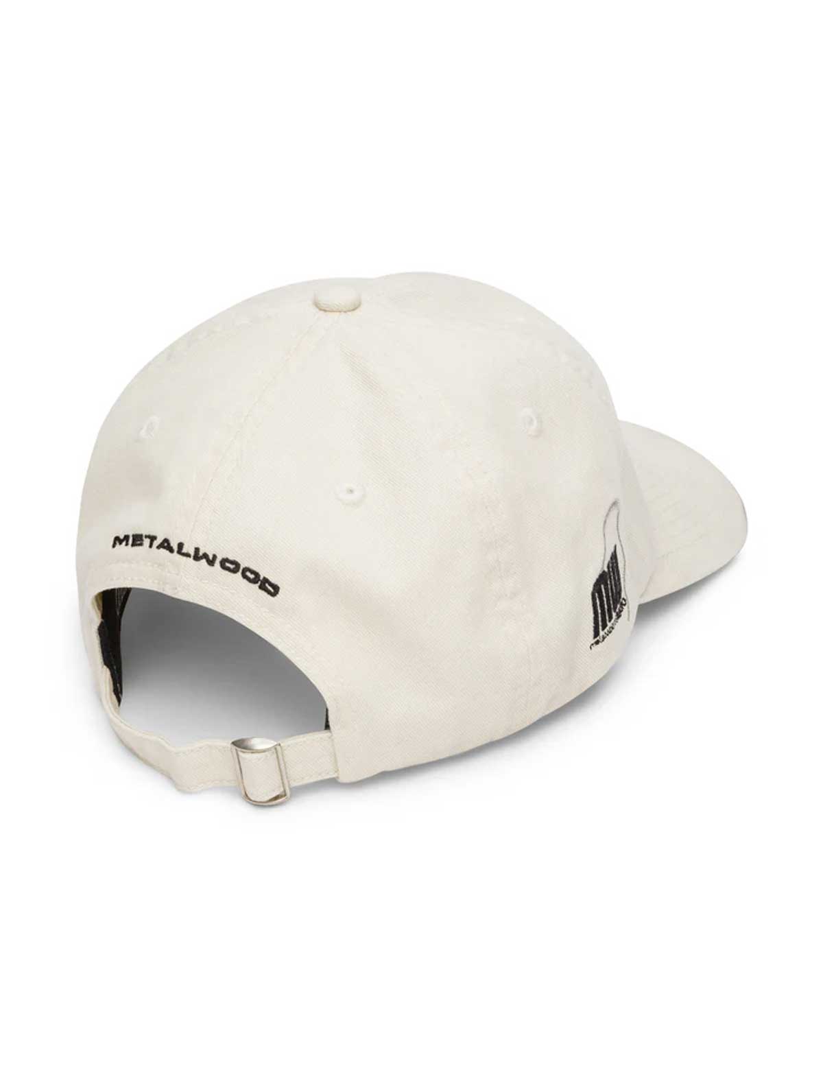 Metalwood Tour Sponsor 6 Panel Strapback Cap Bone Back