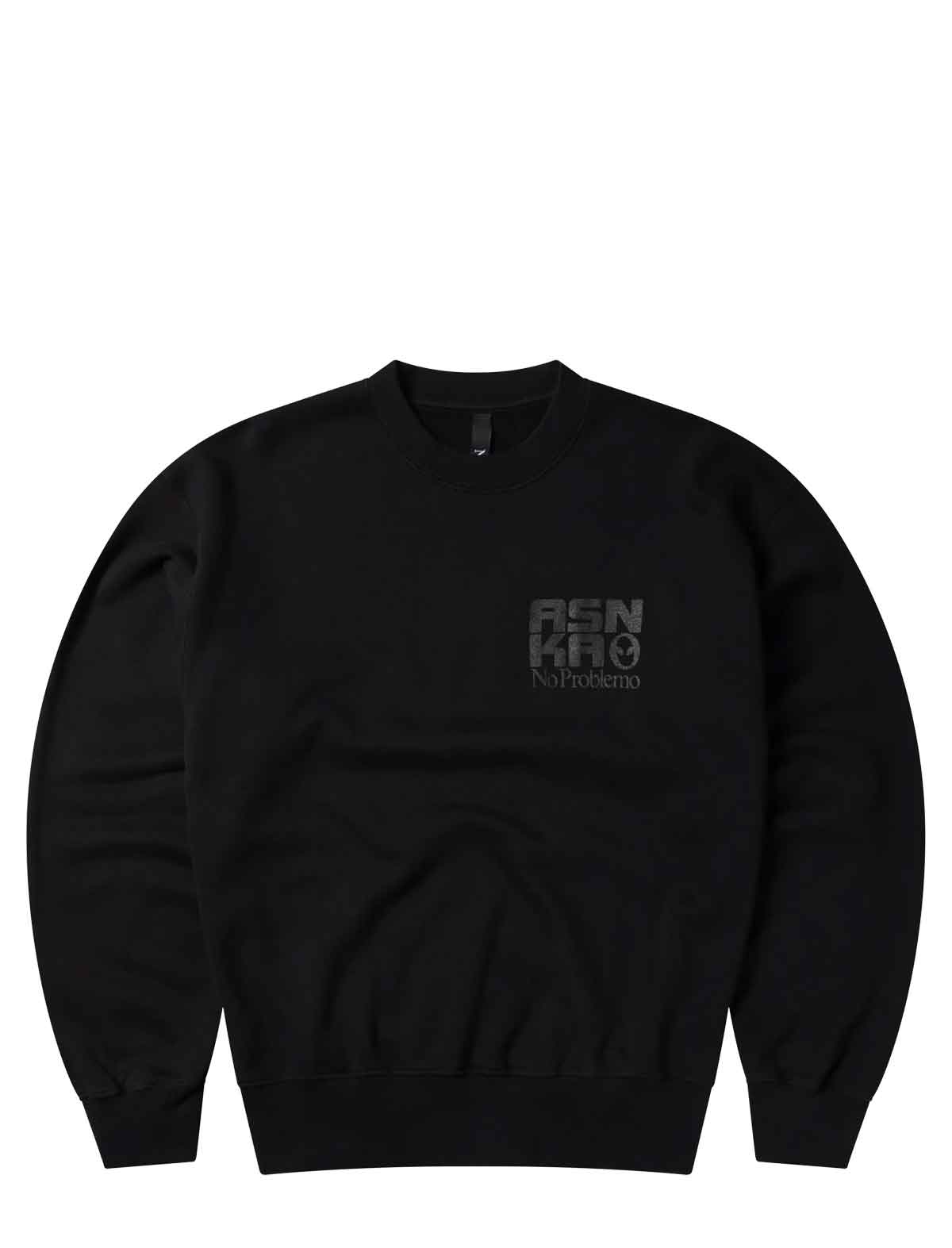 No Problemo Alien Shall Not Sweater Black Front