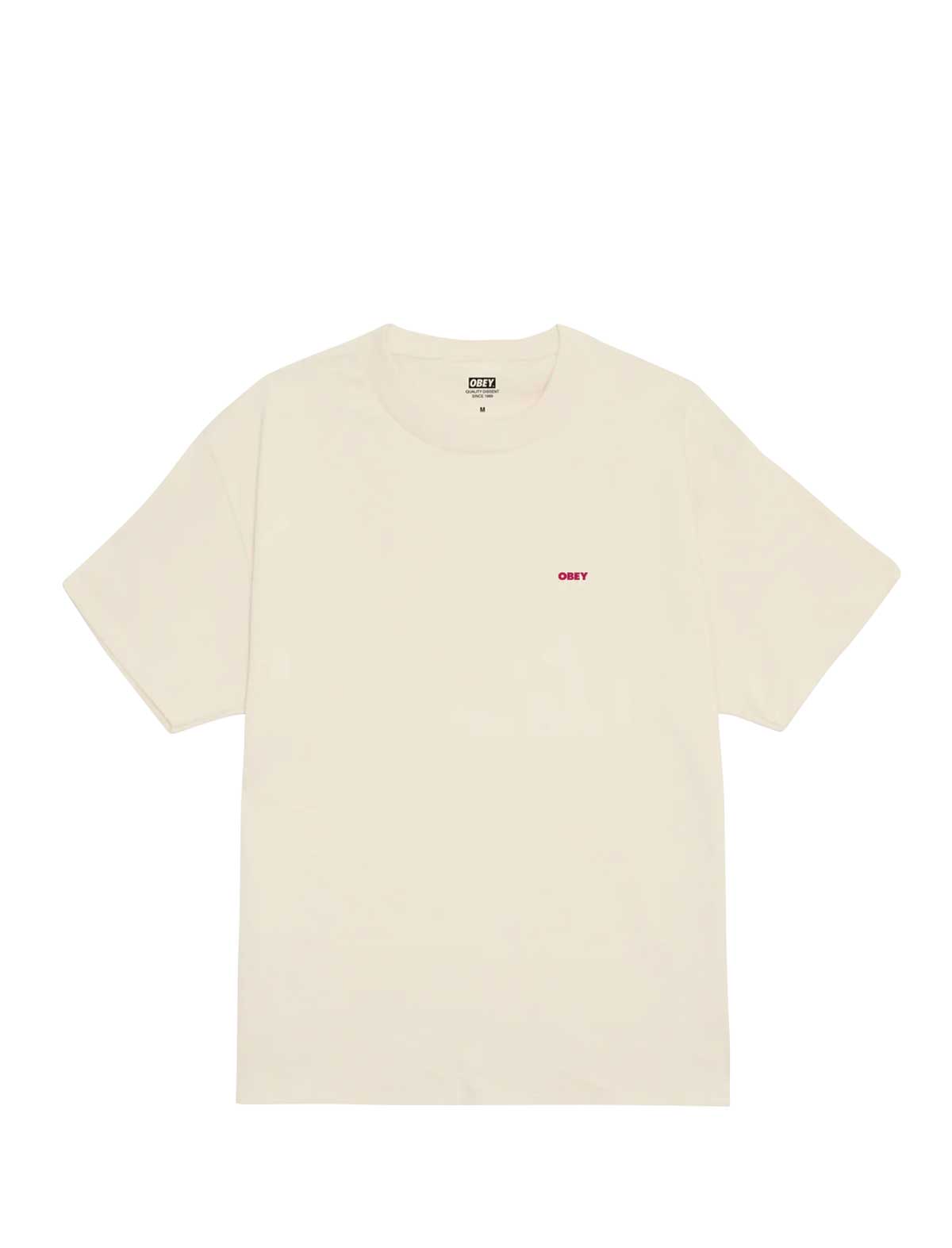 Obey Art Studio Flowers T-Shirt Cream