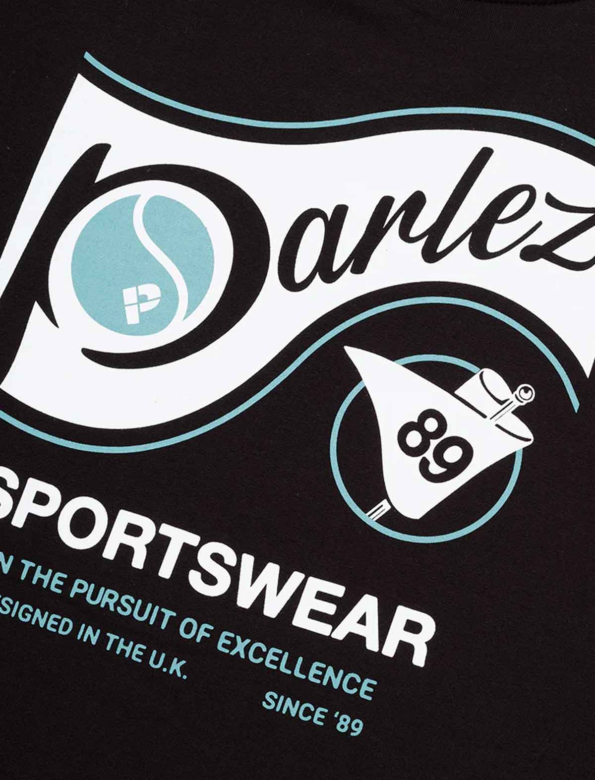 Parlez Iocus Sweatshirt Black Back Print Close Up Print Detail