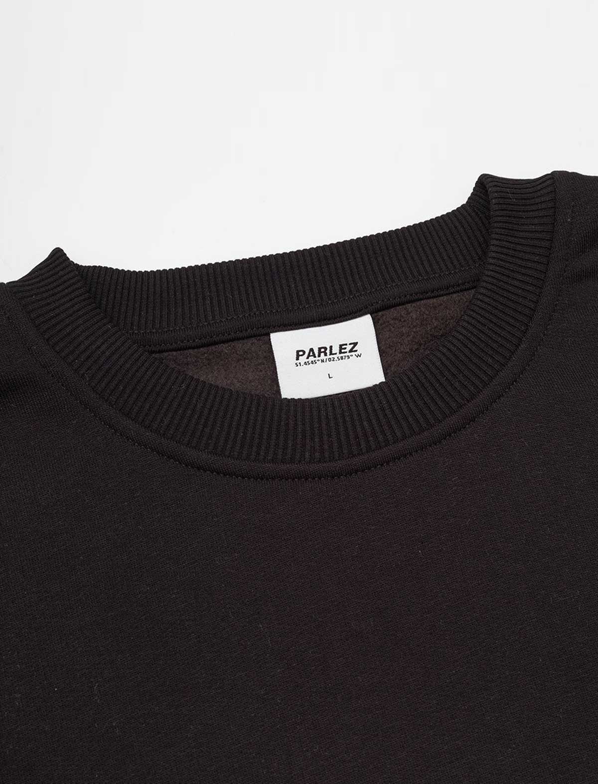 Parlez Iocus Sweatshirt Black Collar and Label Detail