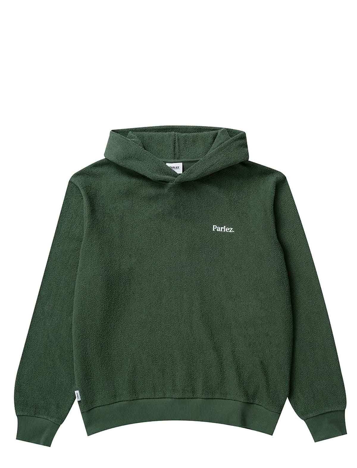 Parlez Millington Hoodie Kelp Green Front